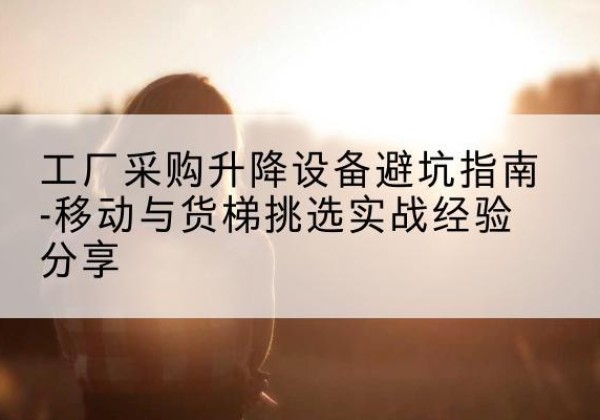 府谷移动式升降机怎么选-工厂采购升降设备避坑指南-移动与货梯挑选实战经验分享